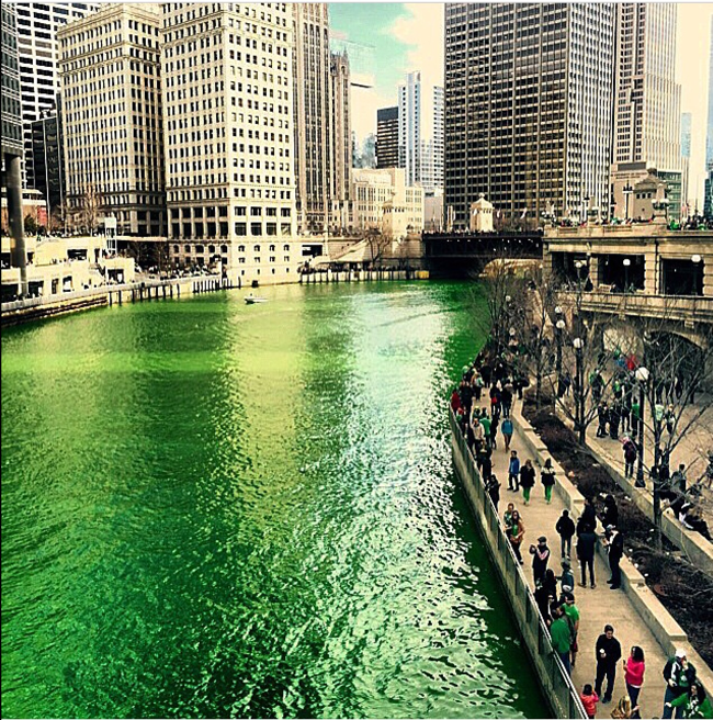 St. Patrick's day green river Chicago
