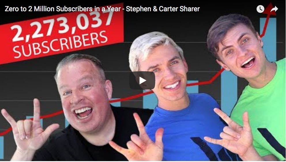 How Stephen & Carter Sharer Went From Zero to 2 Million Subscribers in 1 year